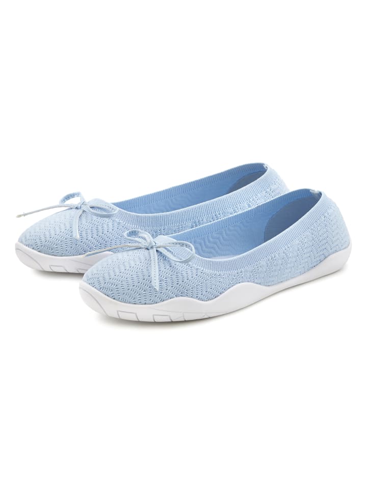 LASCANA Sneaker Ballerinas in hellblau günstig kaufen