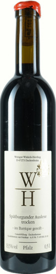 2003 Dackenheim Mnadelröth Spätburgunder Auslese - RARITÄT - 0,5 L - Weingut Winkels-Herding