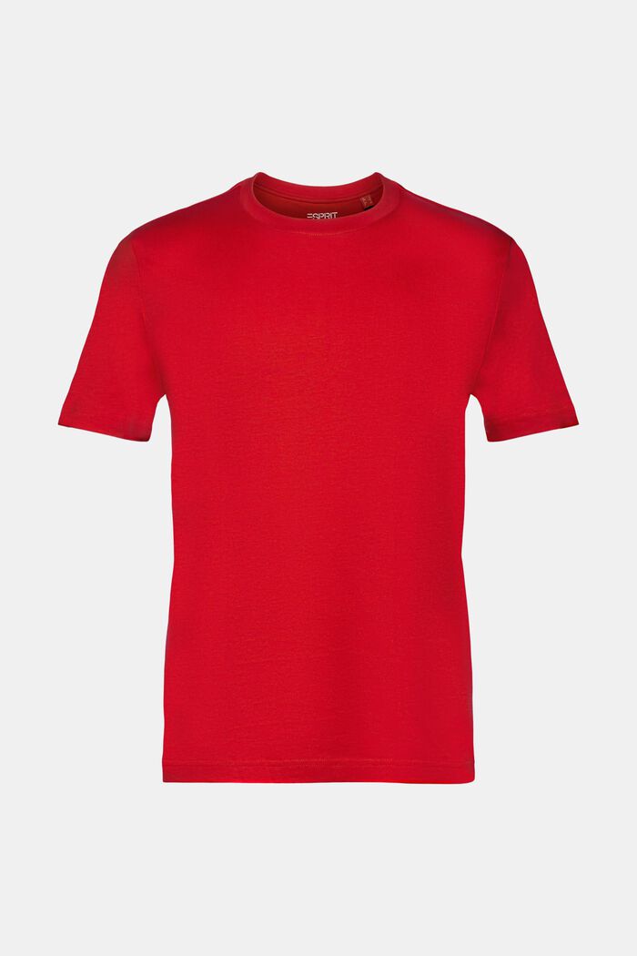 Rundhals-T-Shirt aus Pima-Baumwolljersey