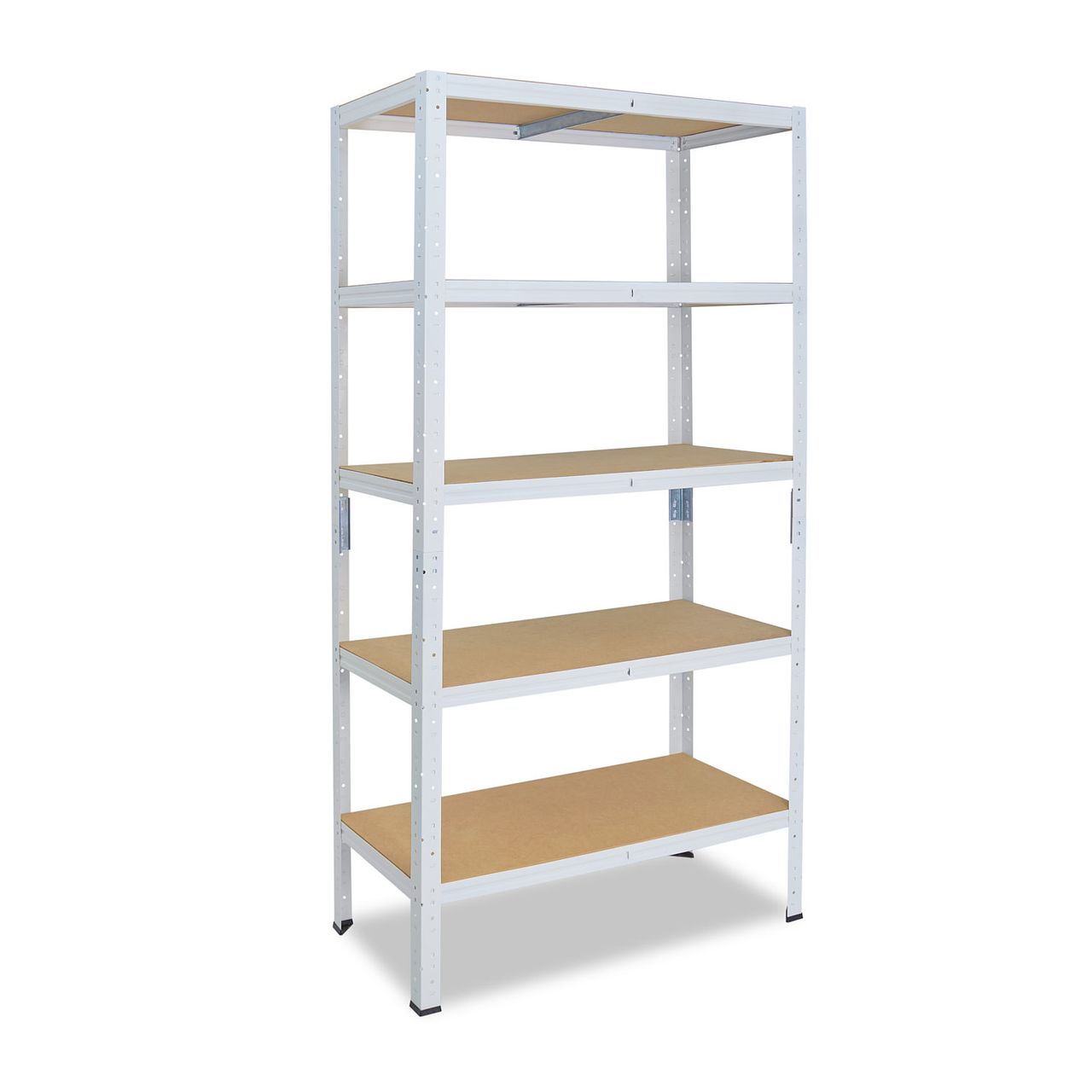 Shelfplaza HOME 200x120x40cm Schwerlastregal in weiß mit 5 Böden