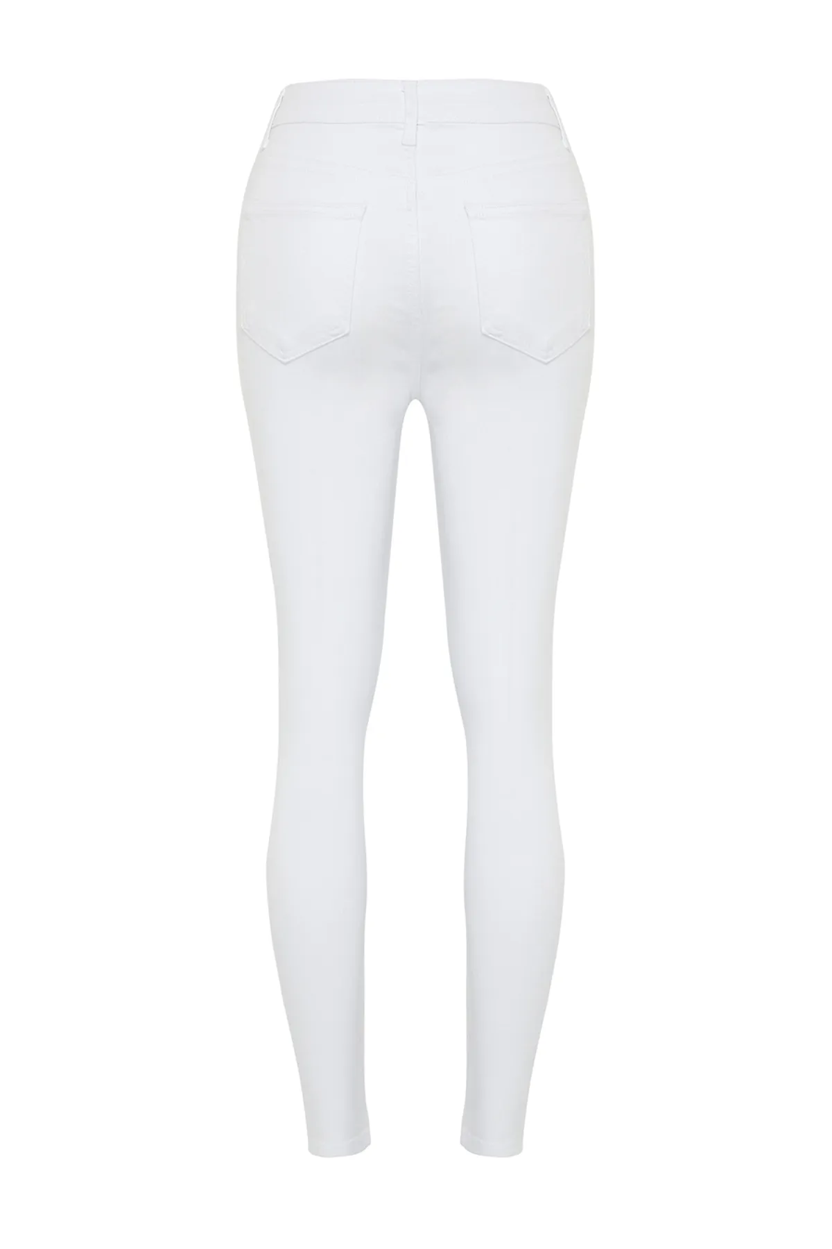 Trendyol Collection  Weiße Skinny Jeans mit hoher Taille TWOSS24JE00266