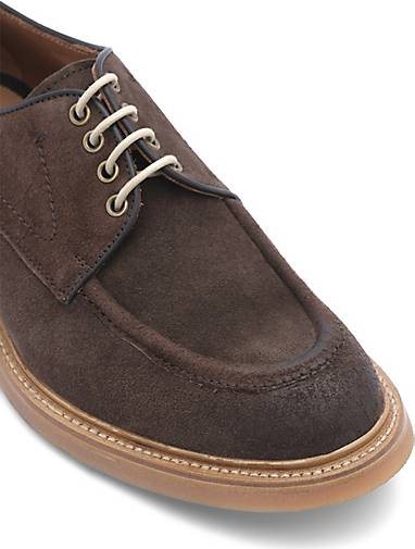 Lottusse Mokka Deer Suede Derby -Ladung