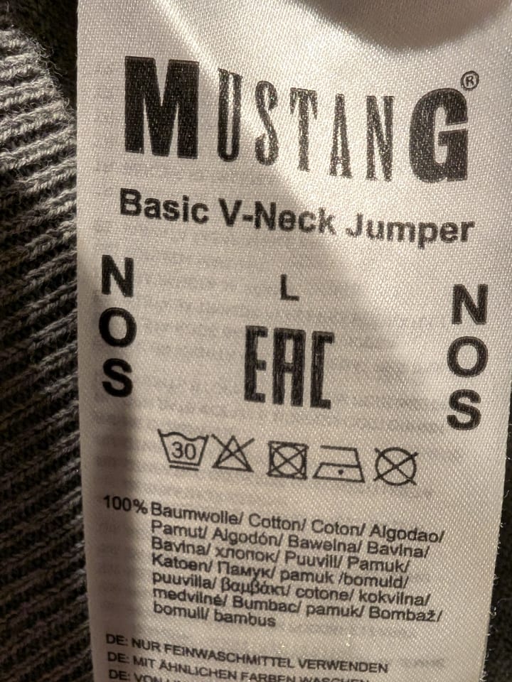 Mustang Pullover in Grau günstig kaufen L