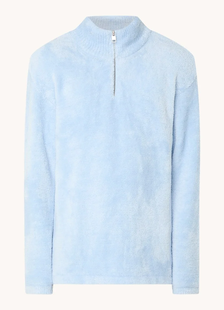Sandro Fine-knit sweater with half zip