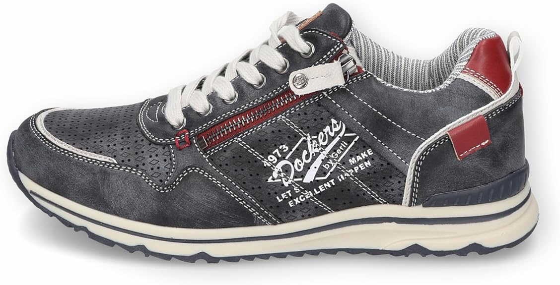 DOCKERS Komfort Schnürer blau