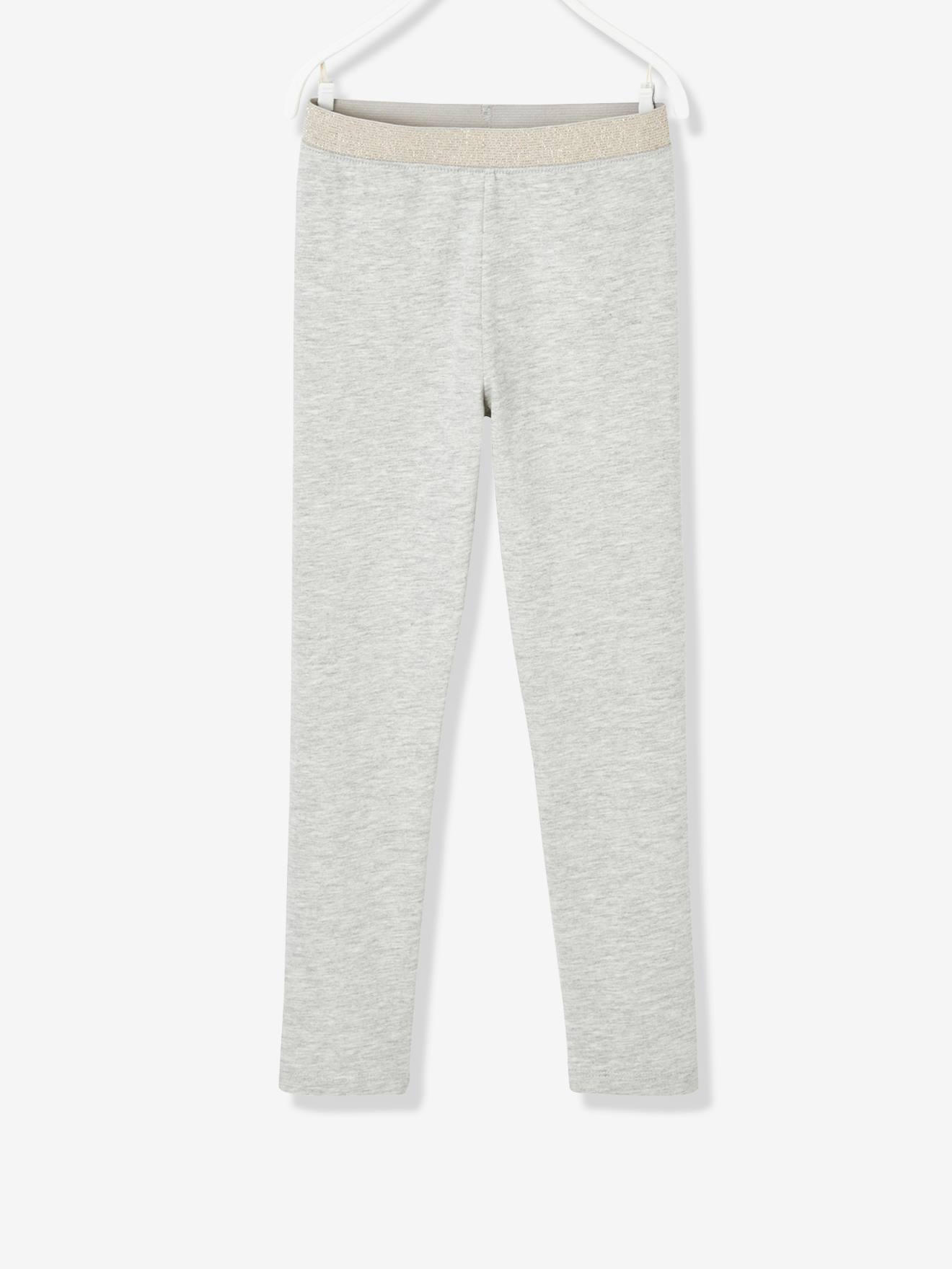 Legging Basics fille ceinture irisée rose foncé