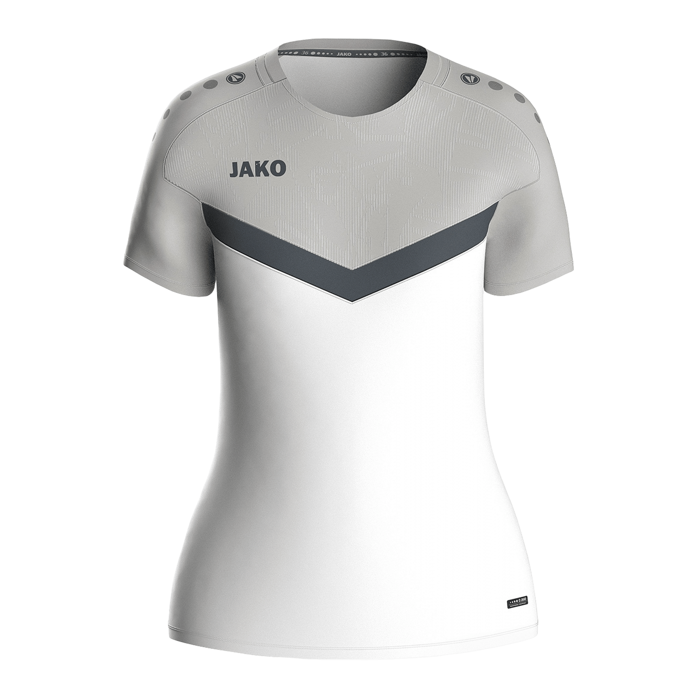 JAKO Icon T-Shirt Damen Weiss Grau F016