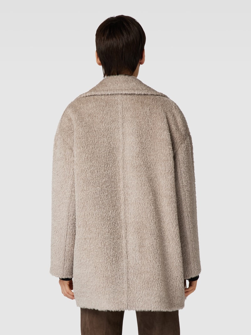 Jacke aus Viskose mit Reverskragen Modell 'ONDE' in taupe