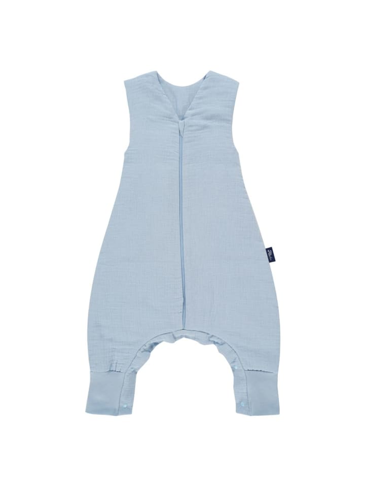 Alvi Schlafsack mit Füßen 4 Season Sleep Overall Mull - in blau günstig kaufen 90