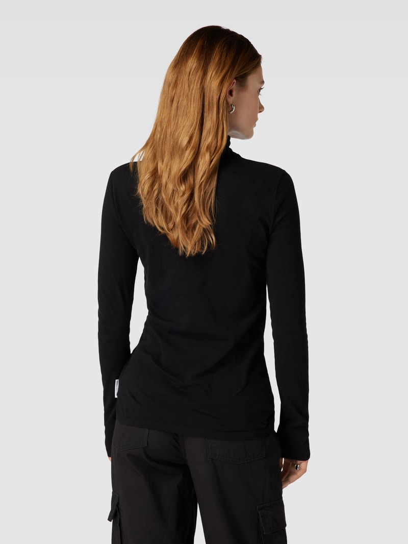 Longsleeve mit Rollkragen in schwarz