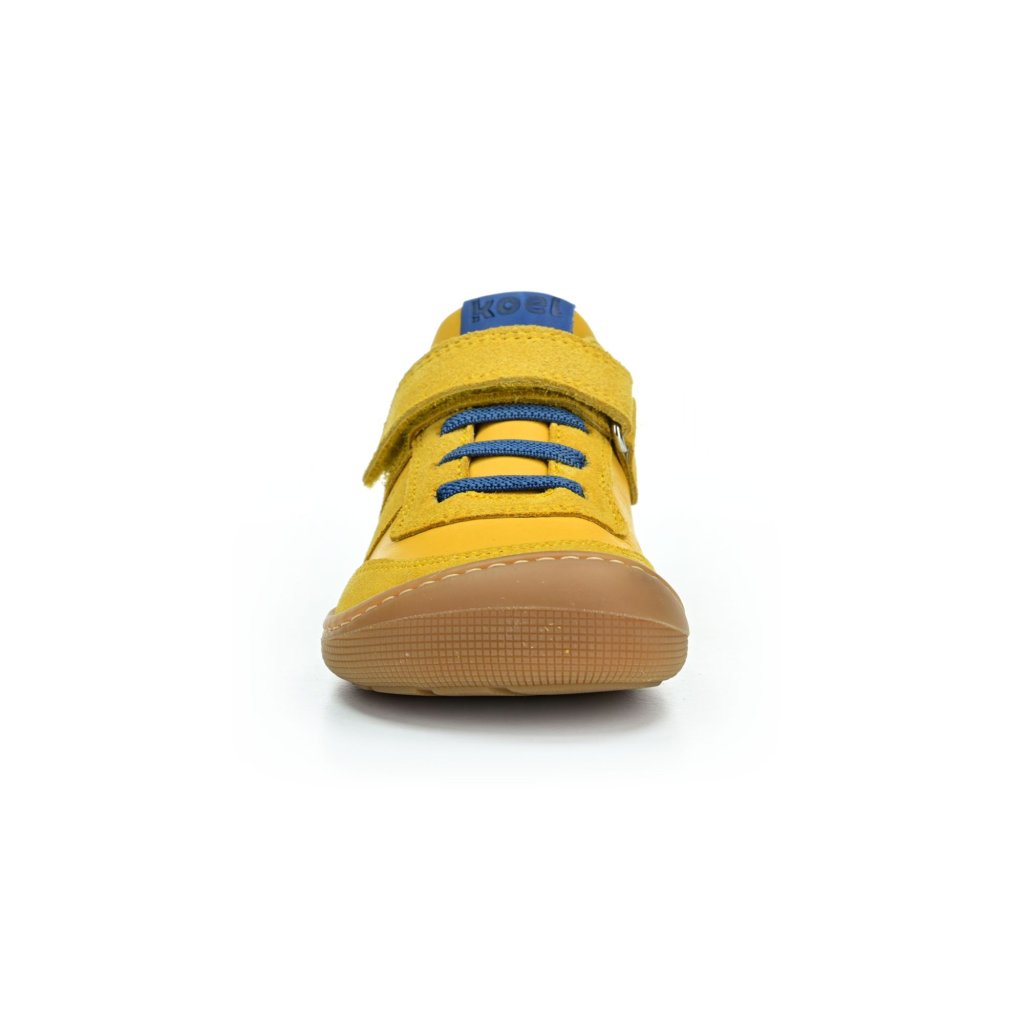 Koel4kids Dylan Suede Yellow Barfußsneakers aus Leder 07M045.101-700