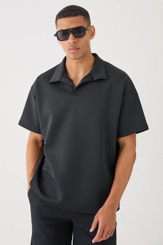 Oversize Scuba Poloshirt