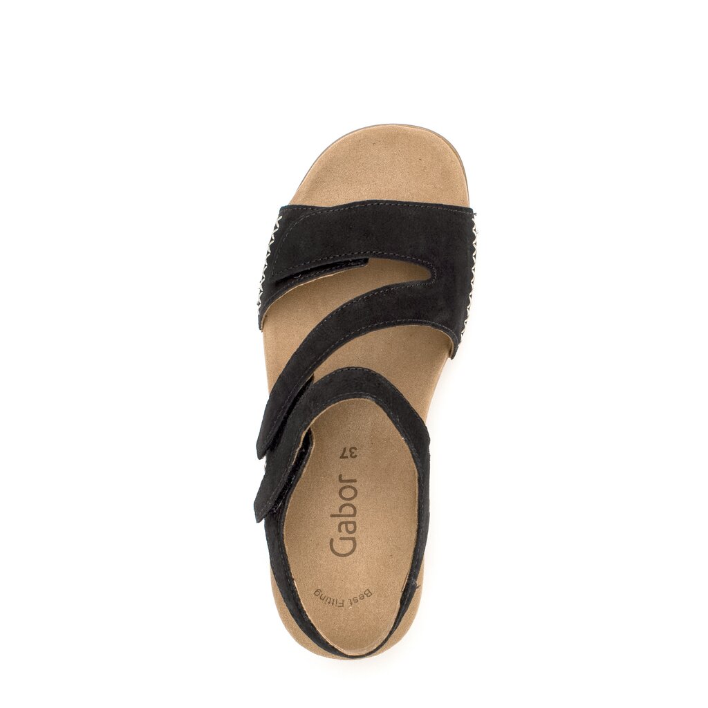 Gabor fashion Keilsandalette schwarz