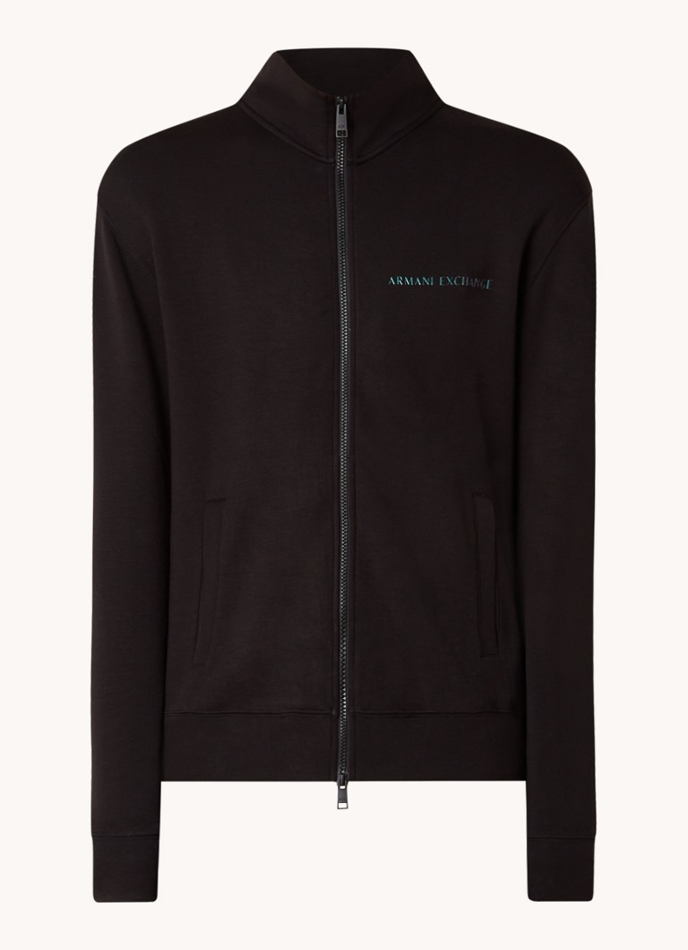 Armani Exchange sporta jaka ar logotipa apdruku