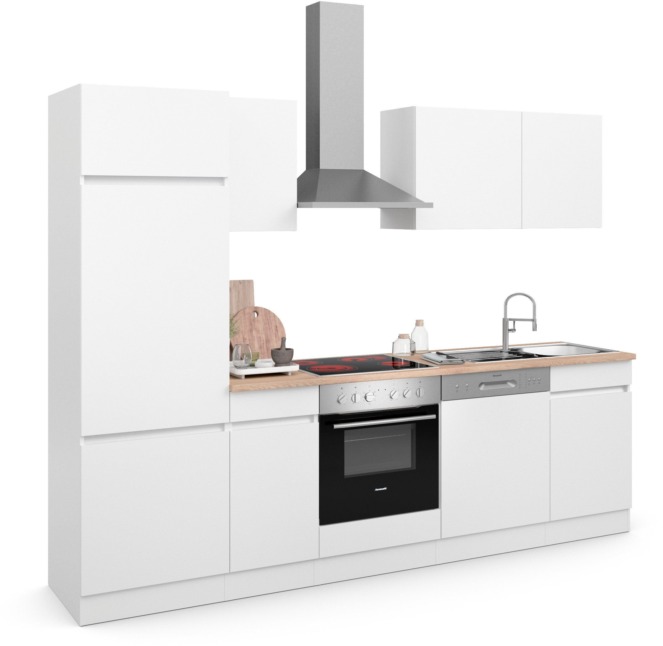 OPTIFIT Küche Safeli, Breite 270 cm, wahlweise mit oder ohne Hanseatic-E-Geräte
