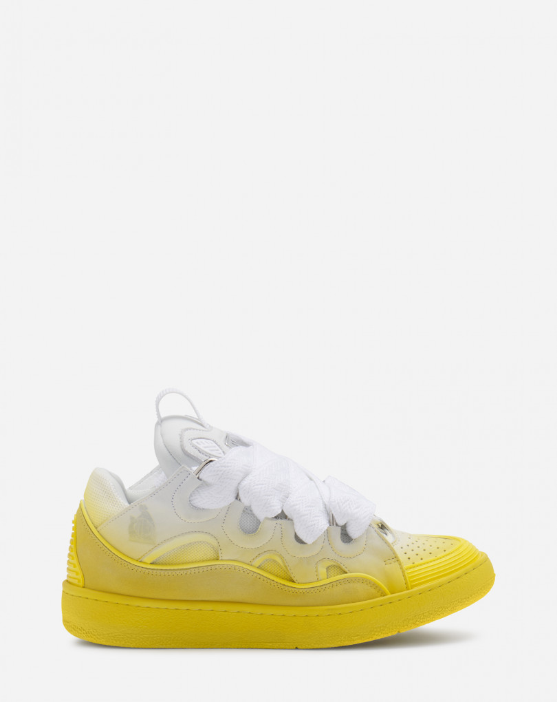SNEAKERS CURB EN CUIR