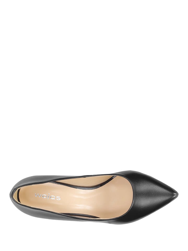 Wojas Leder-Pumps in Schwarz günstig kaufen