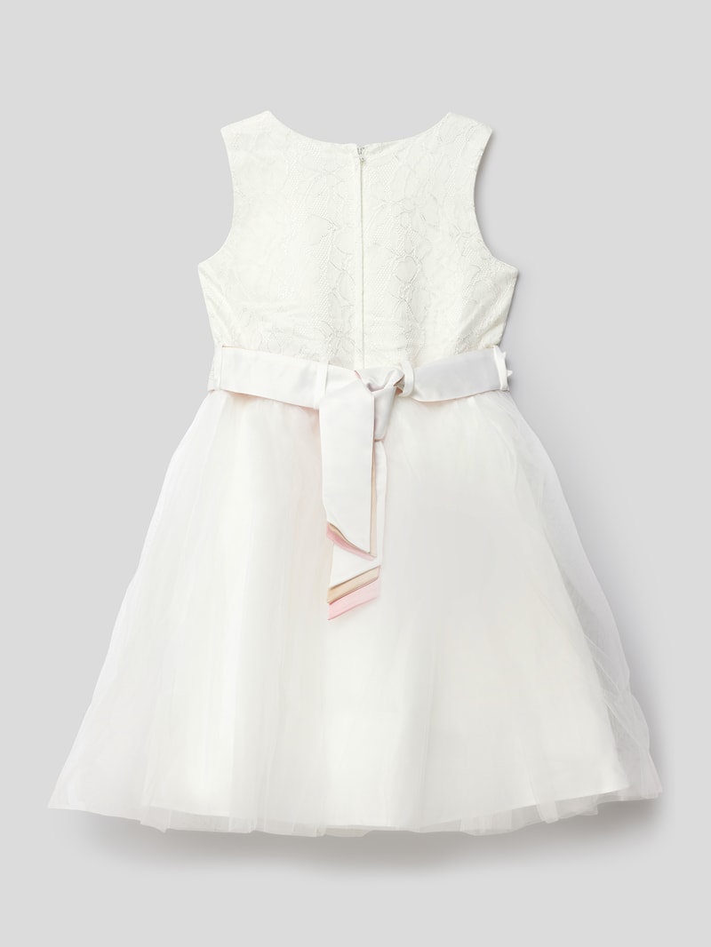 Kommunionskleid mit Paillettenbesatz in offwhite