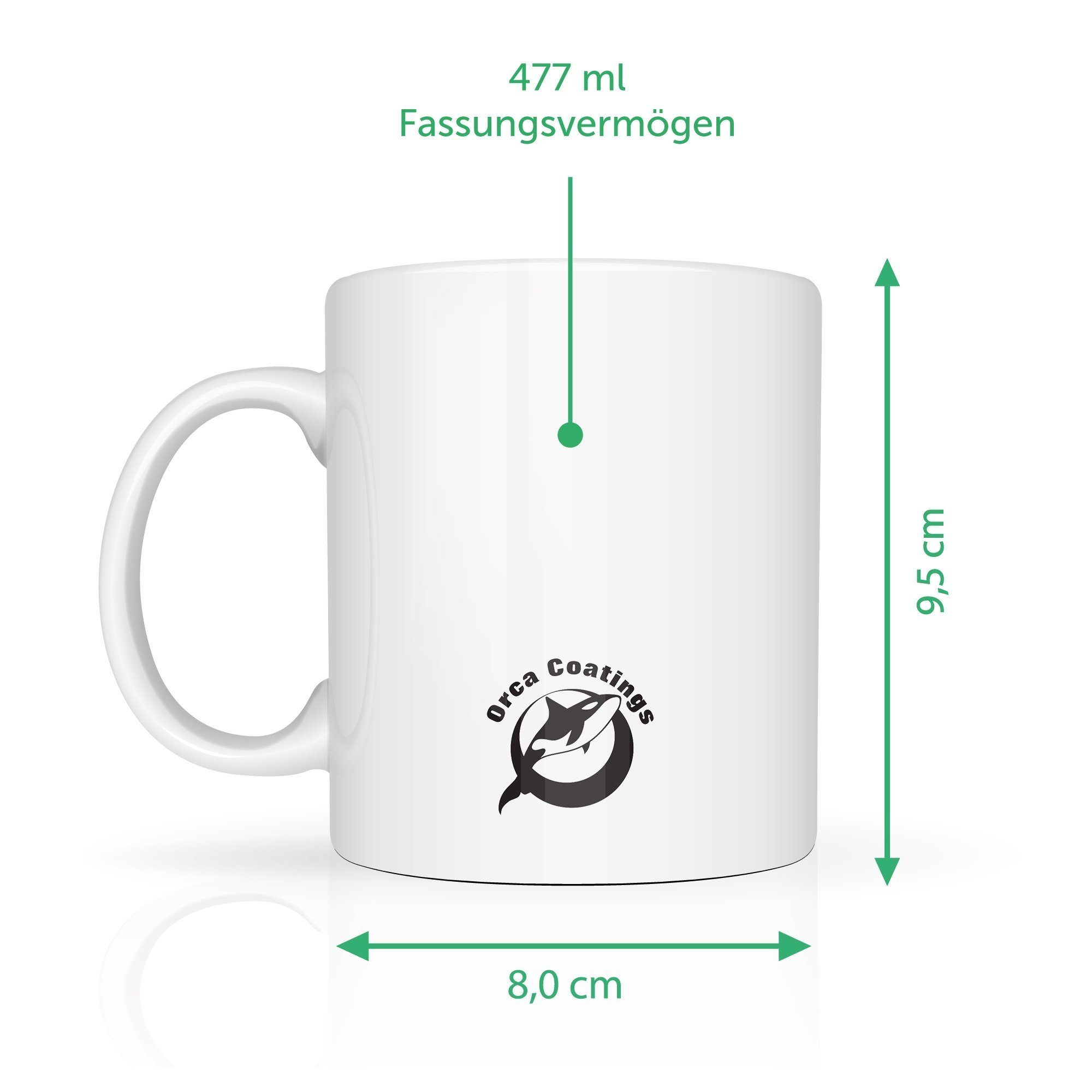 GRAVURZEILE Tasse Bedruckte Tasse mit Spruch - Kaffee redet nicht - Lustige Geschenke - Geschenk für Mama Papa Freunde Geburtstag Muttertag Vatertag Valentinstag Weihnachten - Männer & Frauen