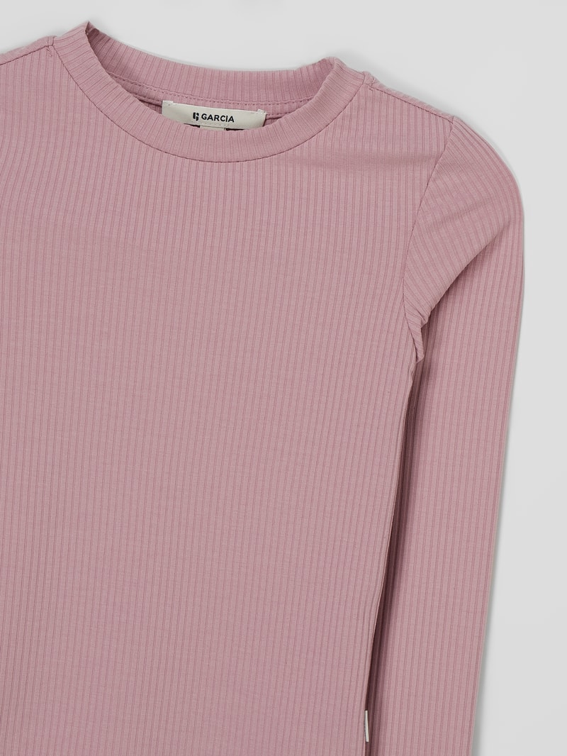 Longsleeve mit Viskose-Anteil in flieder