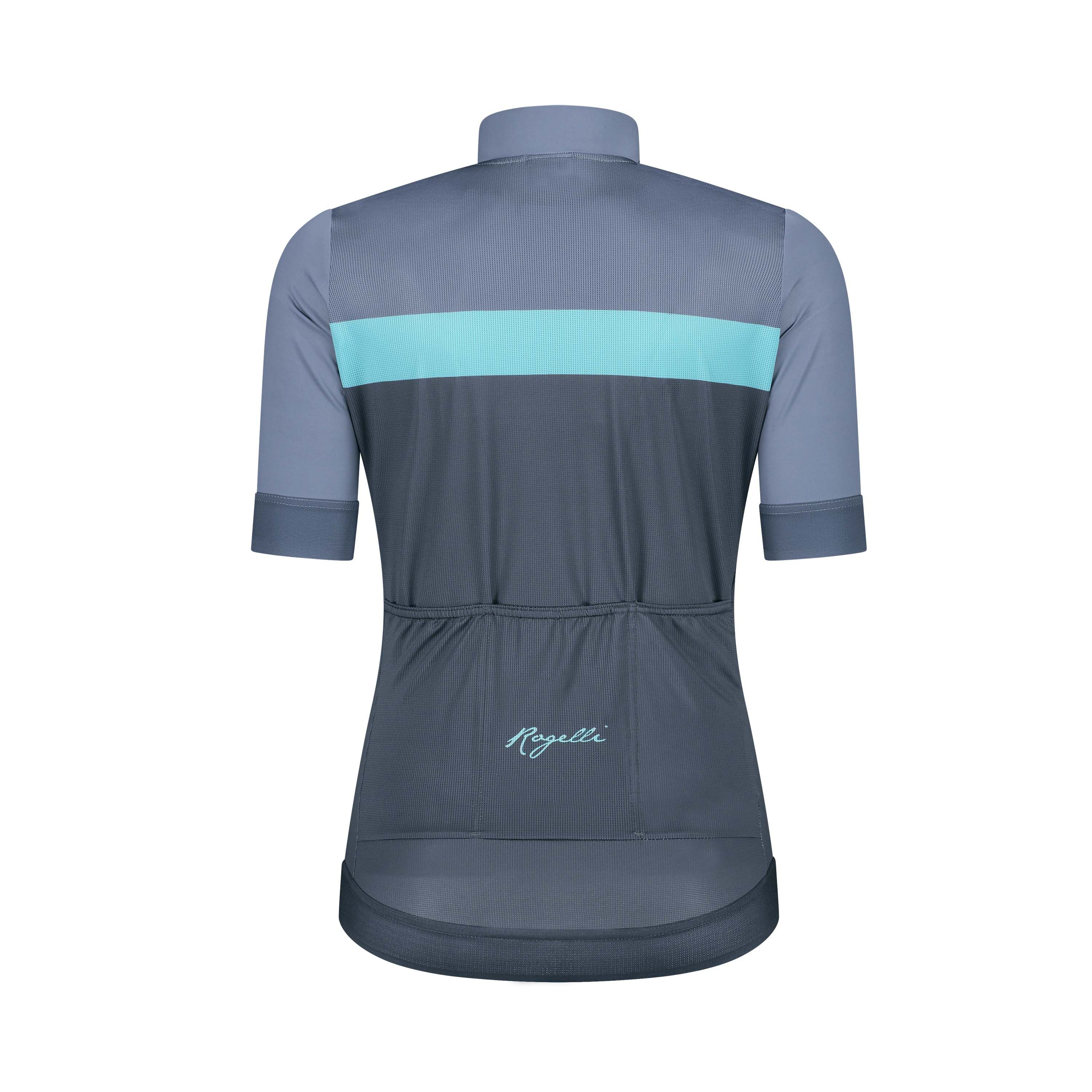 Rogelli Prime Blau/Türkis Damen Radtrikot Kurzarm