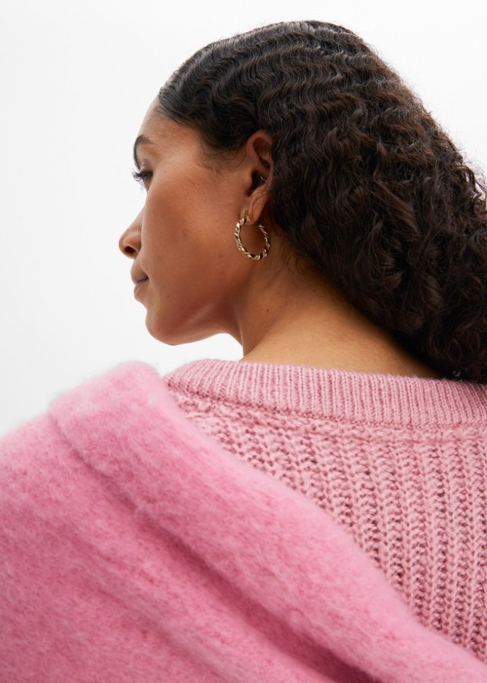 Strickjacke mit Raglan Ärmeln