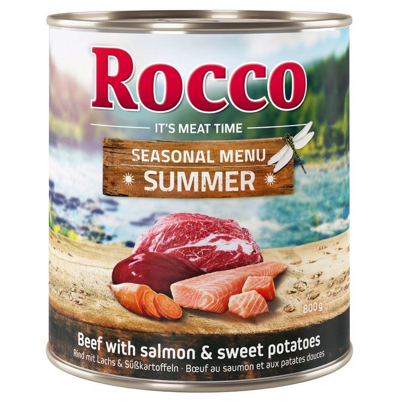 Rocco Sommer-Menü Rind mit Lachs & Süßkartoffeln