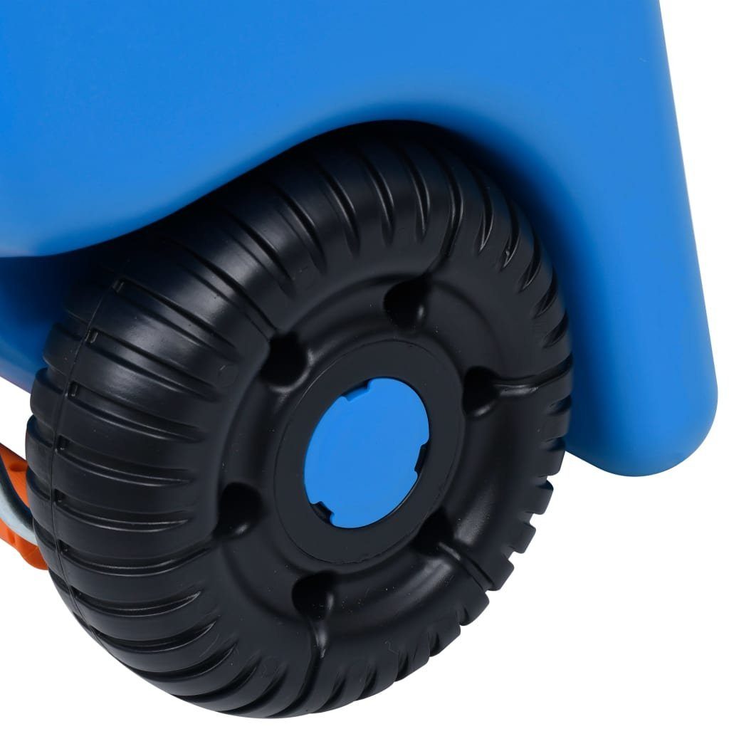 vidaXL Campingtoilette Abwasser Grauwasser Tank Camping Wassertank mit Rollen 25 L Blau Rollb
