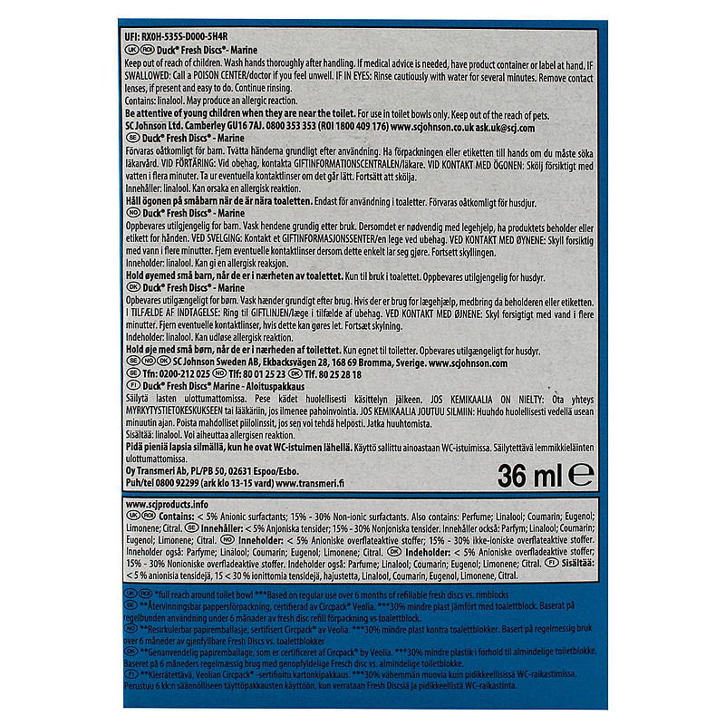 WC Duck Fresh discs 36 ml Marine WC Duck