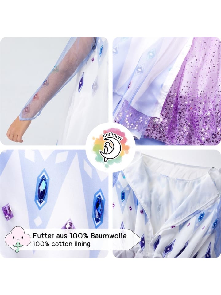 Corimori Kostüm „Prinzessin Nova“ in Hellblau/weiß günstig kaufen 140/146