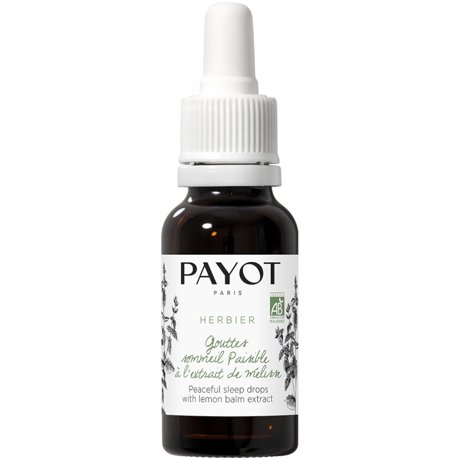 Payot Herbier Gouttes sommeil paisible à l'extrait demélisse 15 ml - Cure de 30 jours