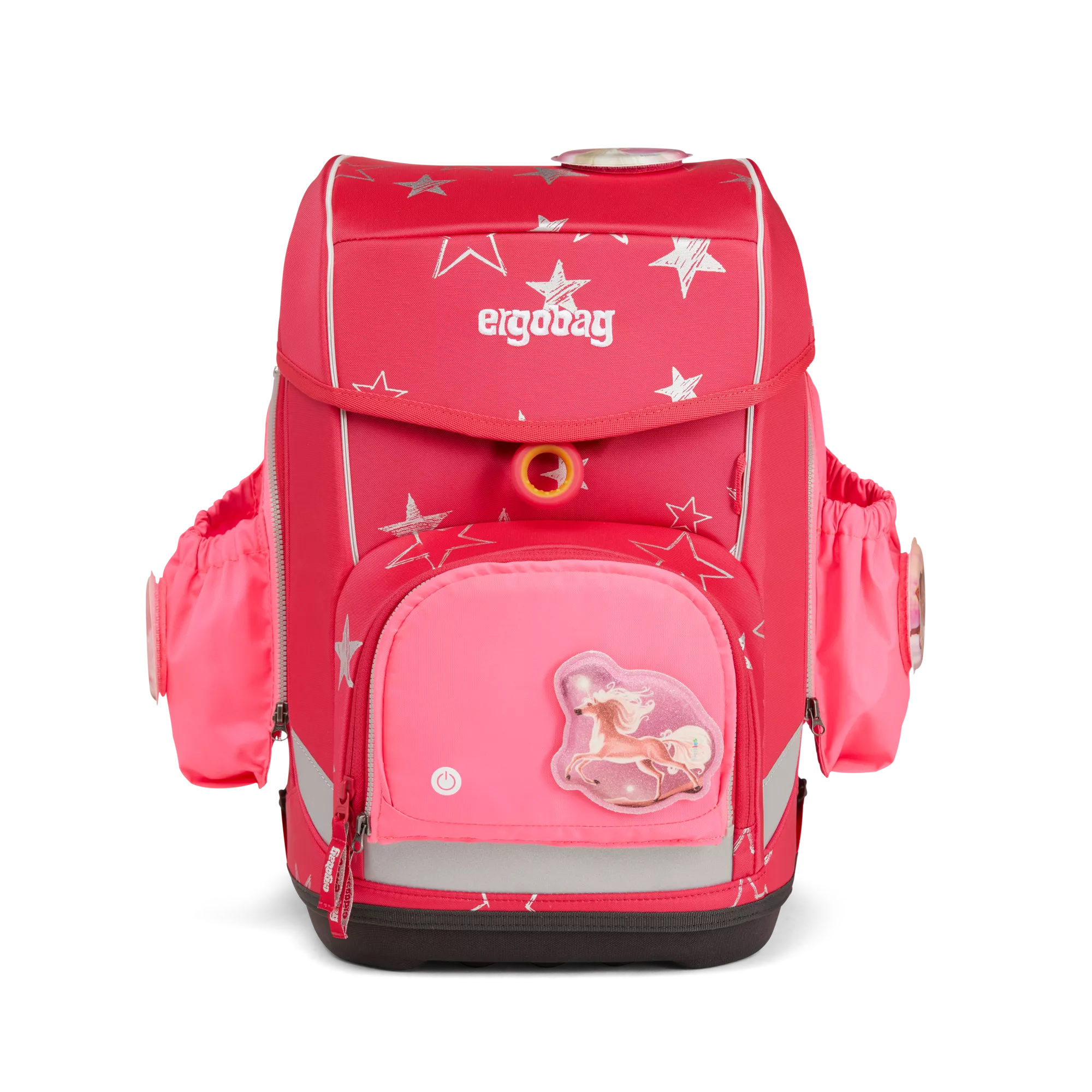 ergobag Fluo LED Seitentaschen-Set Pink