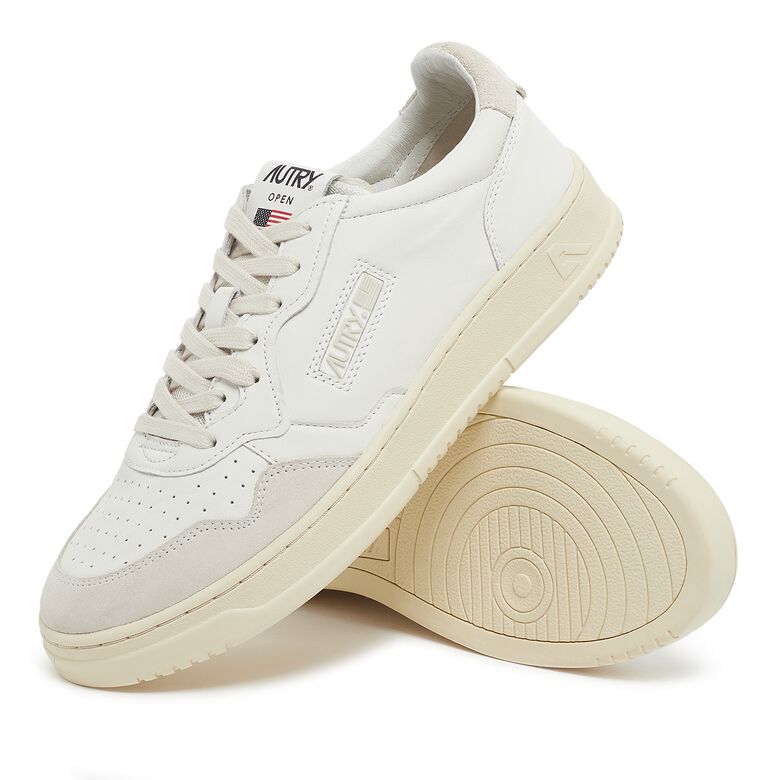 Autry Open Low leat/leat white