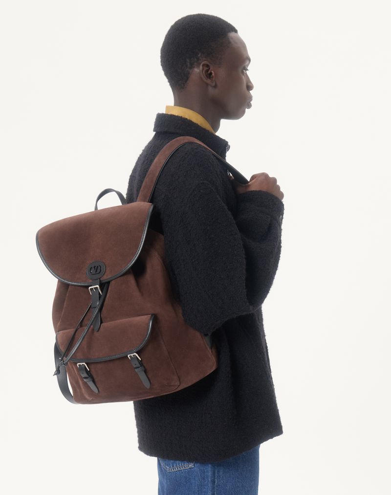 Mochila de camurça Antibes da Valentino Garavani