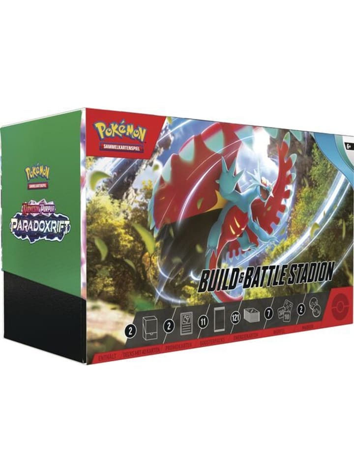 Pokémon Build & Battle Stadion Karmesin & Purpur Paradoxrift in Mehrfarbig ab 6 Jahre günstig kaufen onesize