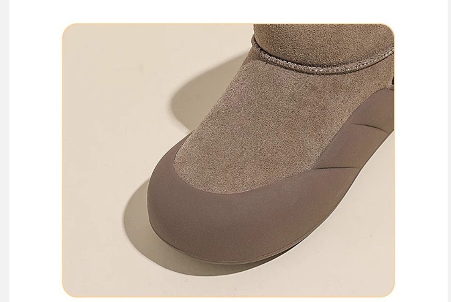 aikidio Hufglocken Schneestiefel mit dicker Sohle, rutschfeste, warme Baumwollschuhe