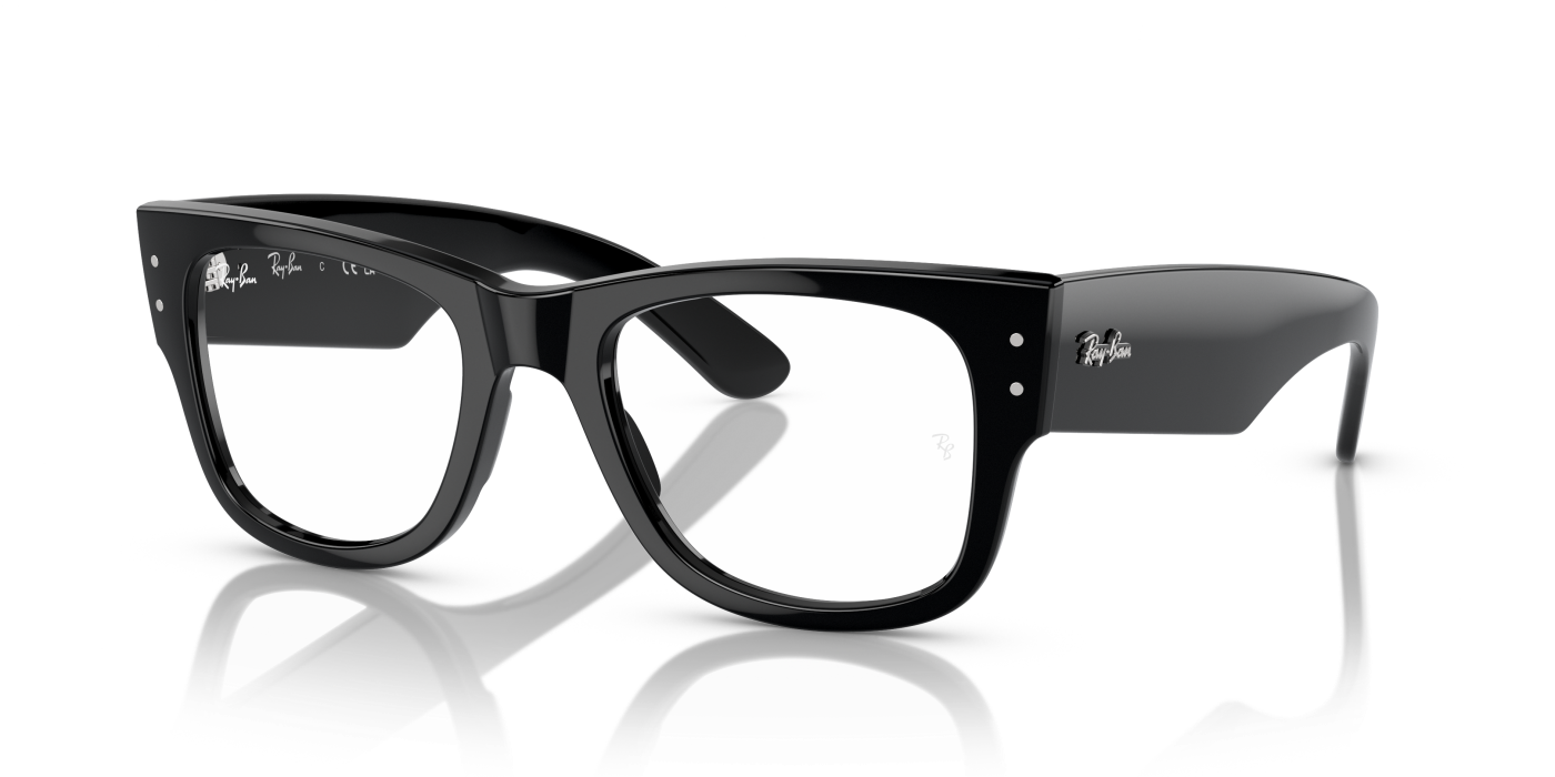 OPTICĂ MEGA WAYFARER - Negru lustruit