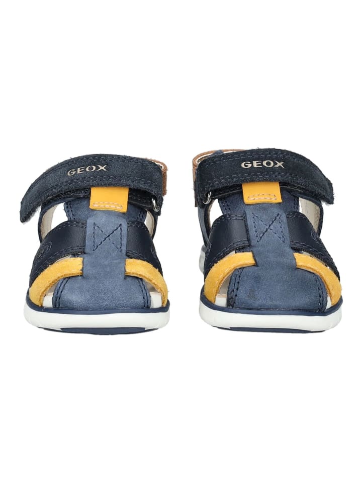 Geox Sandalen in Navy/Gelb günstig kaufen