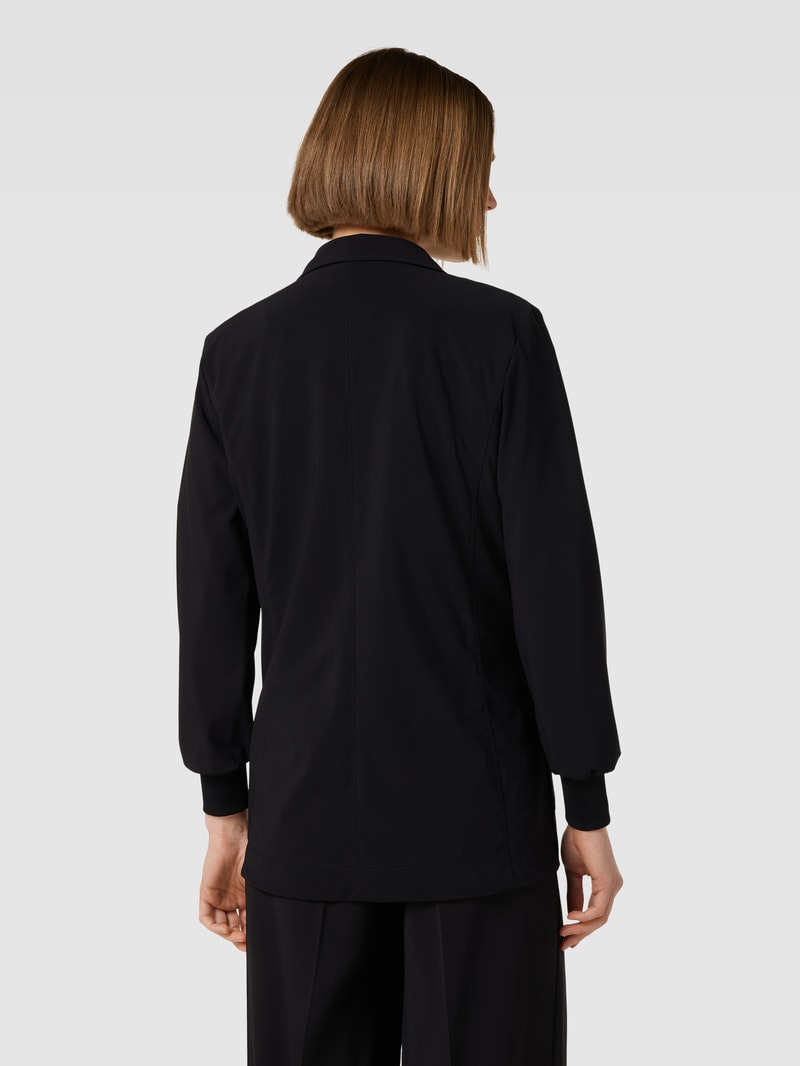 Blazer mit seitlichen Eingrifftaschen in schwarz