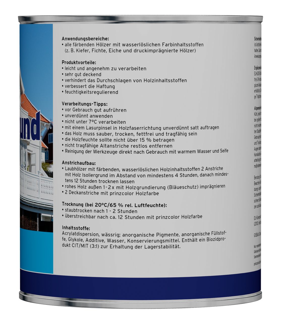 Plid Premium Holz-Isoliergrund Isolierfarbe Isoliergrund Weiß