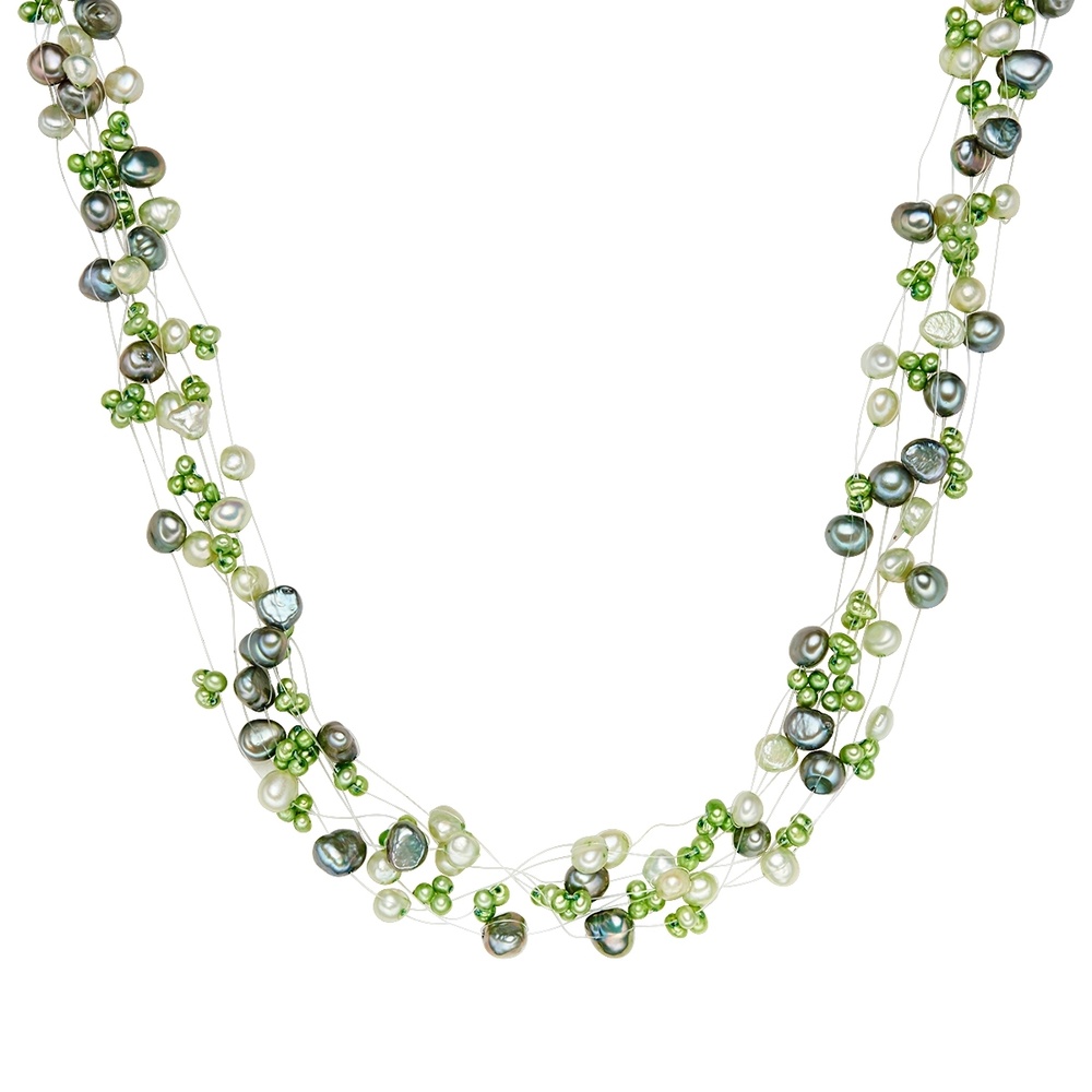 Valero Pearls Collier de perles Perle de culture d'eau douce Perle de culture d'eau douce en Ve collier
