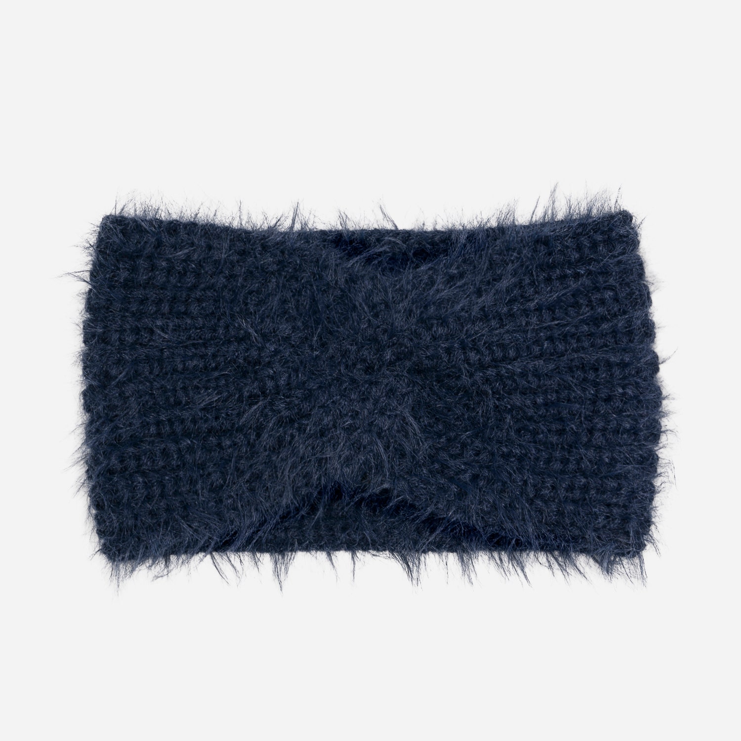 Headband bleu en tricot