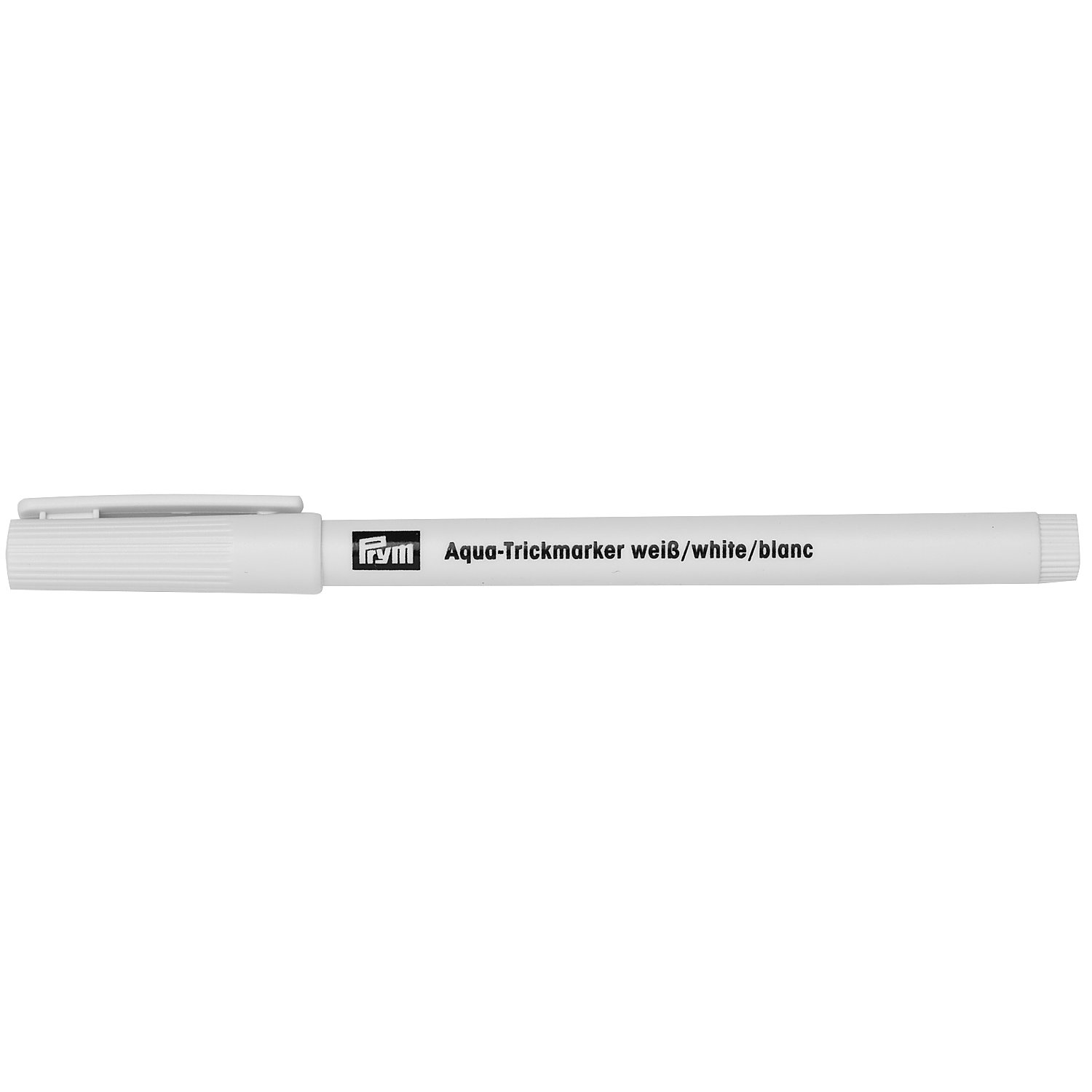 Prym Aqua-Trickmarker für dunkle Stoffe, wasserlöslich, Farbe: weiß