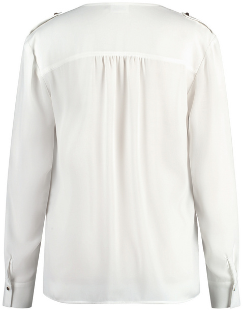 Zarte Bluse mit dekorativer Front