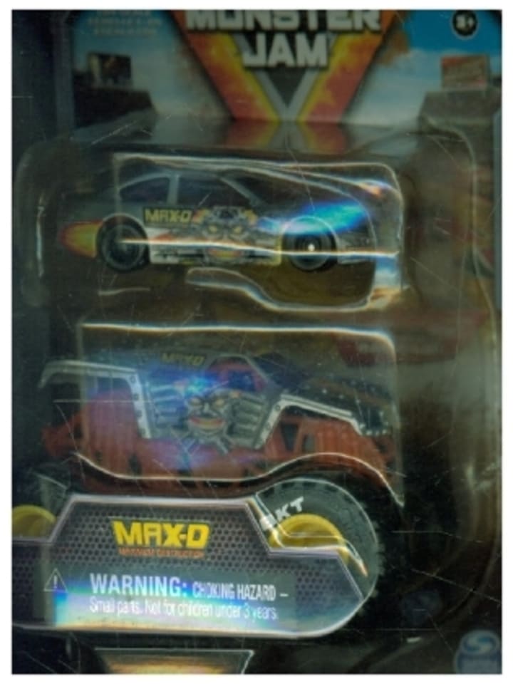 Amigo Spielzeug - MNJ Monster Jam Truck & Racecar 2-Pack günstig kaufen onesize