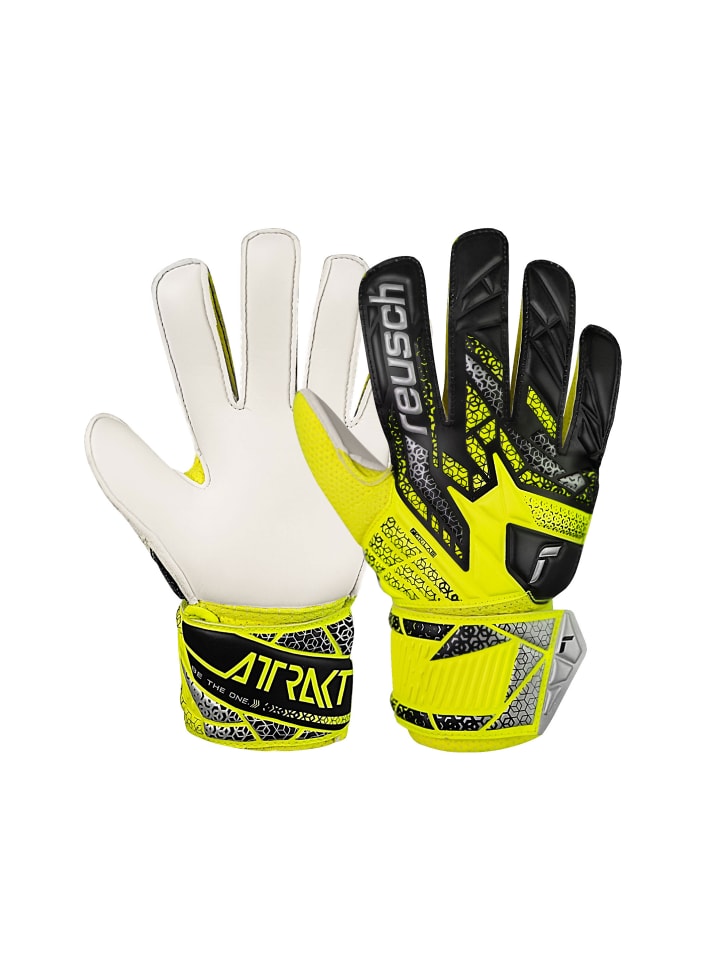 Reusch Torwarthandschuhe Attrakt Solid Junior in 2014 safe yellow/silver günstig kaufen