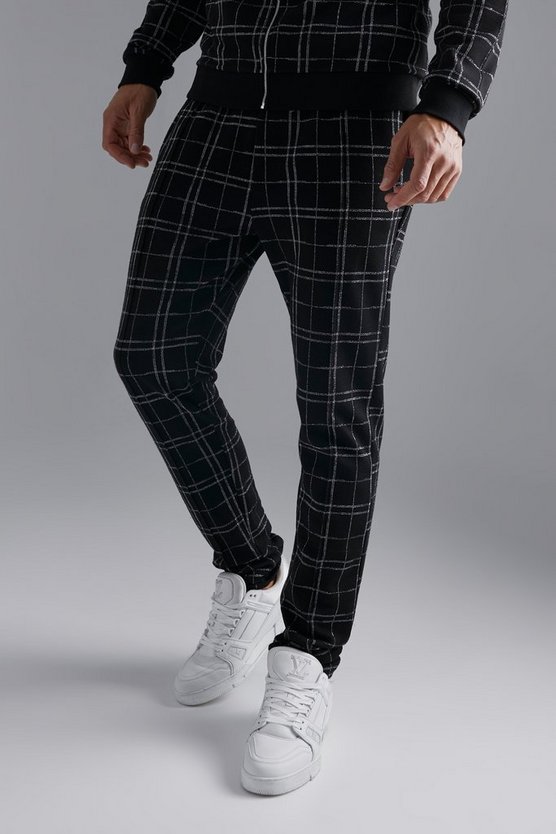 Tall smarte karierte Skinny Hose