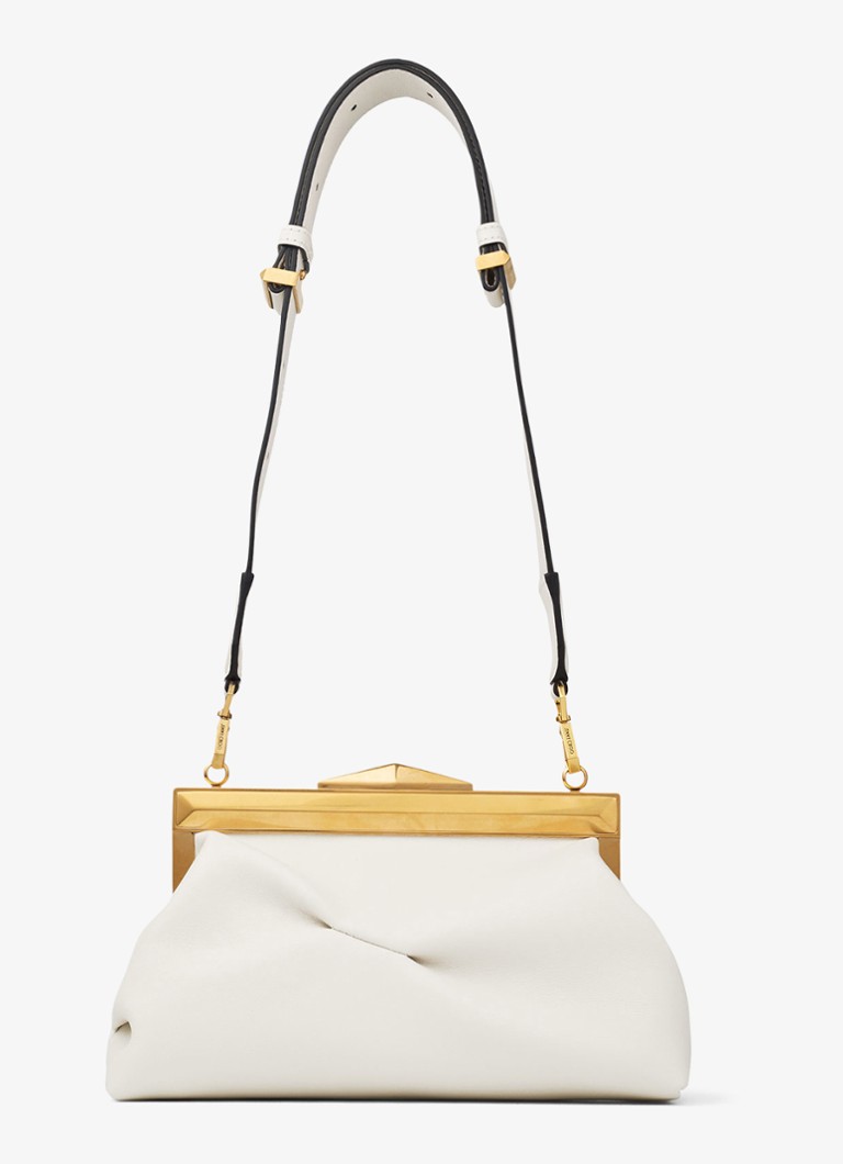 Torebka ze skóry cielęcej Jimmy Choo Diamond Frame/S
