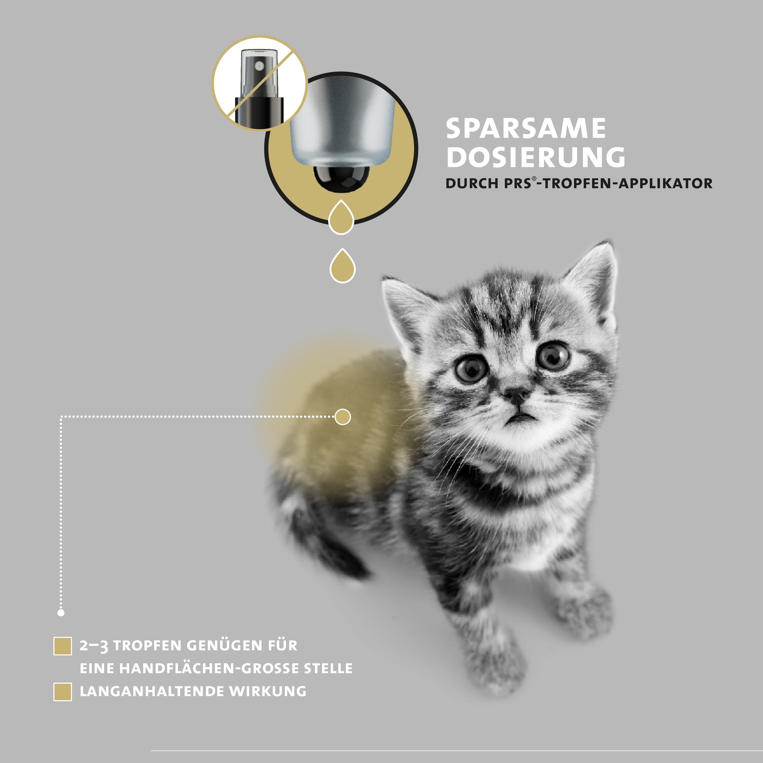 Peticare Insektenspray petCat Protect 3010 - Parasiten, Juckreiz Lotion für Katzen, 50 ml, garantiert KEIN: -Neemöl -Teebaumöl -Schwarzkümmel -Terpene
