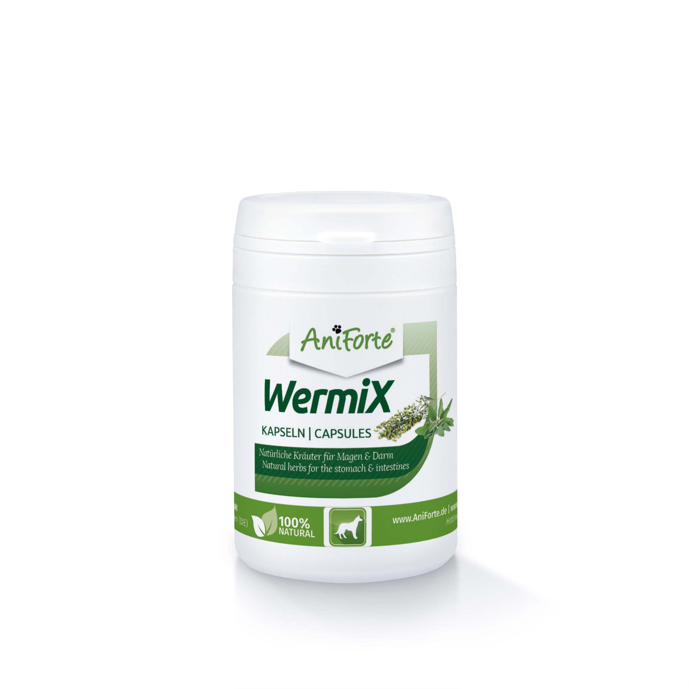 Aniforte Ergänzungsfutter & Aufzucht Aniforte WermiX Kapseln für Hunde (50 Stk.)